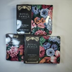 VTG NWT Canon Royal Family VICTORIA  King 4 Piece Bedding Sheet Set